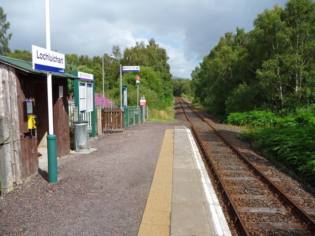 Lochluichart railway station