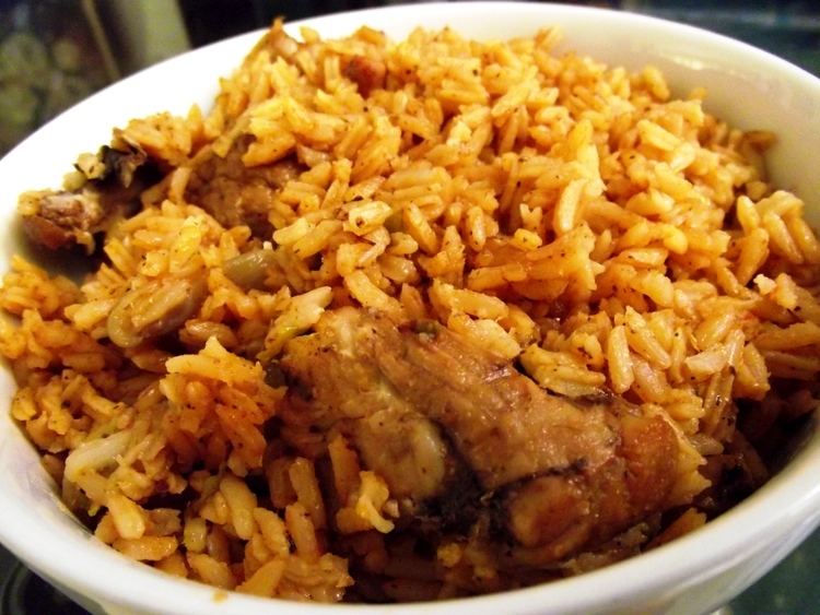 Locrio Chicken rice Locrio de pollo Dominican Heat