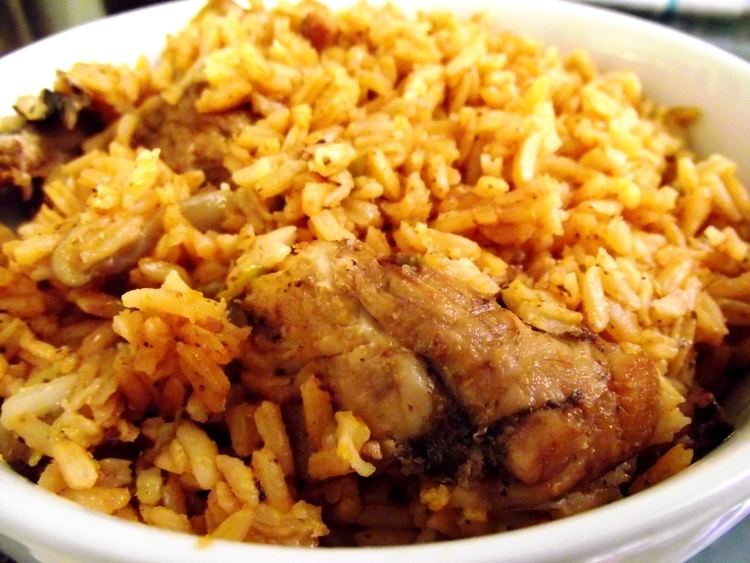 Locrio Chicken rice Locrio de pollo Dominican Heat