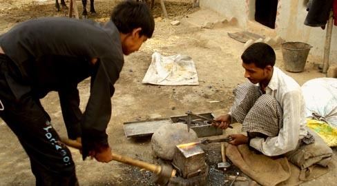 Lohar Iron tool making Blacksmiths Haryana MP UP Gaatha