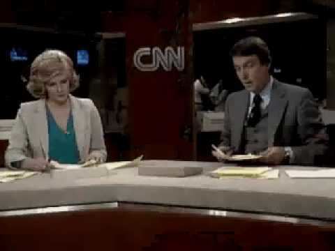 Lois Hart CNN First Broadcast with David Walker and Lois Hart June 1 1980