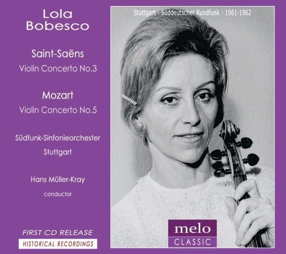 Lola Bobesco Lola Bobesco plays SaintSans and Mozart