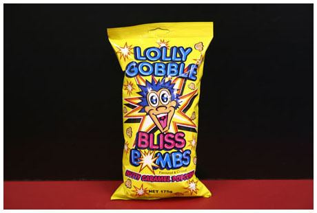 Lolly Gobble Bliss Bombs Lolly Gobble Bliss Bombs Nutty Caramel 12x 175g Popcorn People