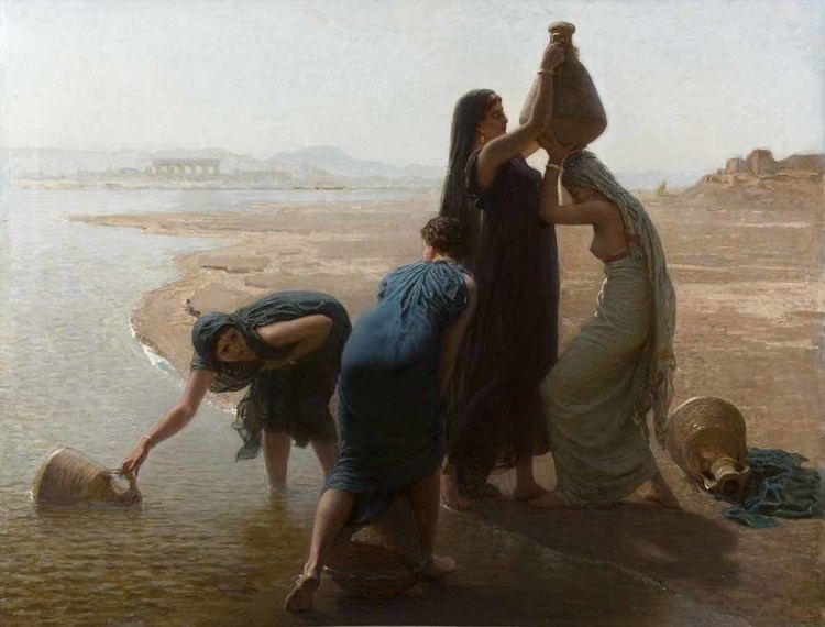 Léon Belly Galerie JeanFranois HEIM Fellaheen Women by the Nile Lon