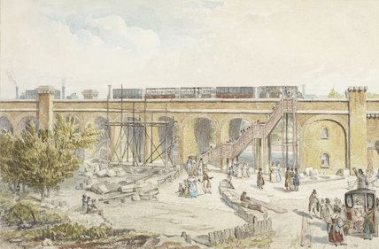 London and Greenwich Railway Spa Road Temporary Terminus London amp Greenwich Railway 1836 by