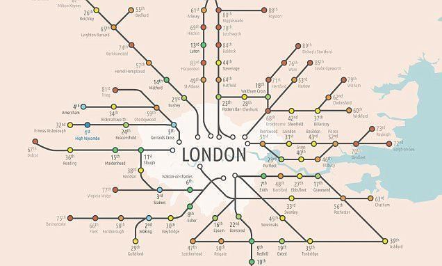 London commuter belt The best places to buy a home if you commute to London revealed