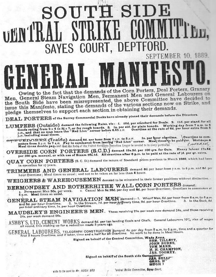 London Dock strike of 1889