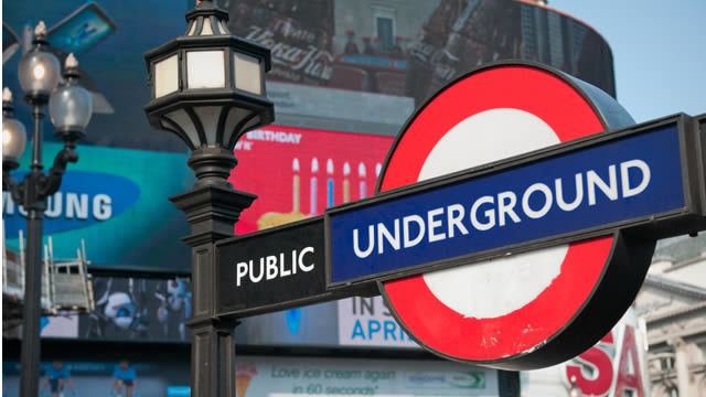 Public Underground signage in London