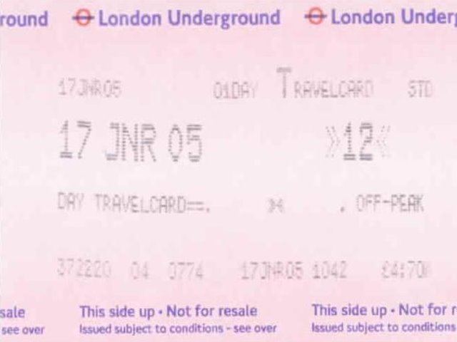 London Underground ticketing