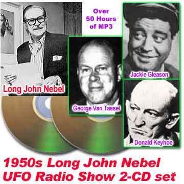 Long John Nebel 1950s Long John Nebel UFO Radio Show on 2 CDs MP3 CD UFOTV