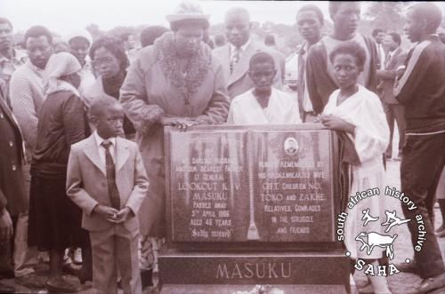 Lookout Masuku SAHA South African History Archive Mrs Masuku and her children