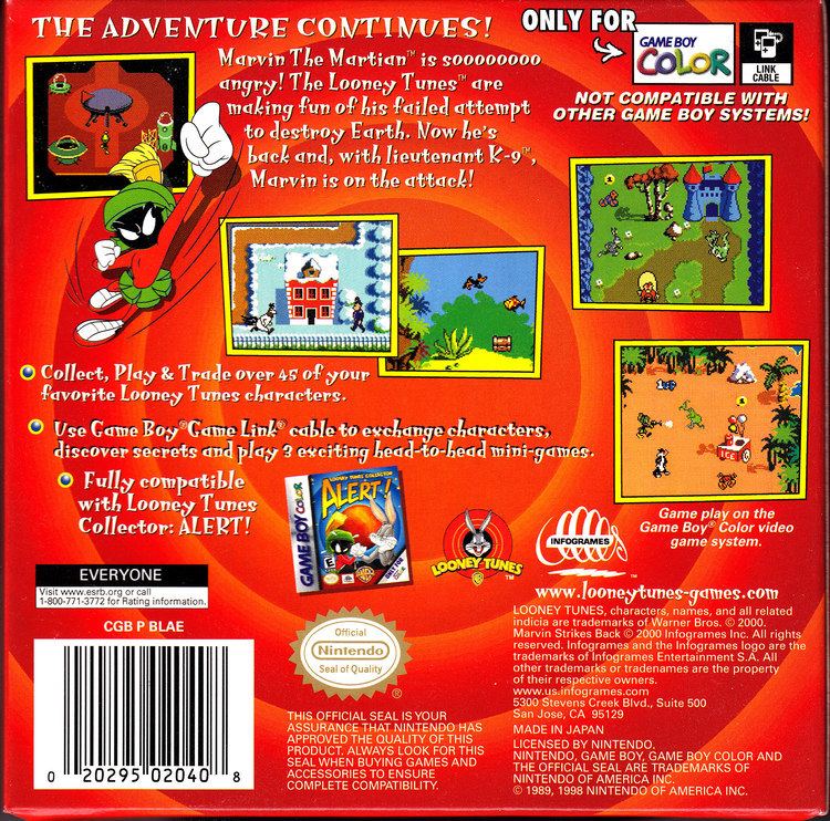 Looney Tunes: Marvin Strikes Back! Index of Video GamesCollectionGame Boy ColorScansFull Size