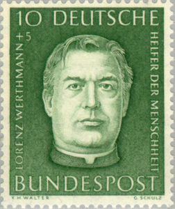 Lorenz Werthmann Stamp Lorenz Werthmann 18581921 theologian founder of caritas