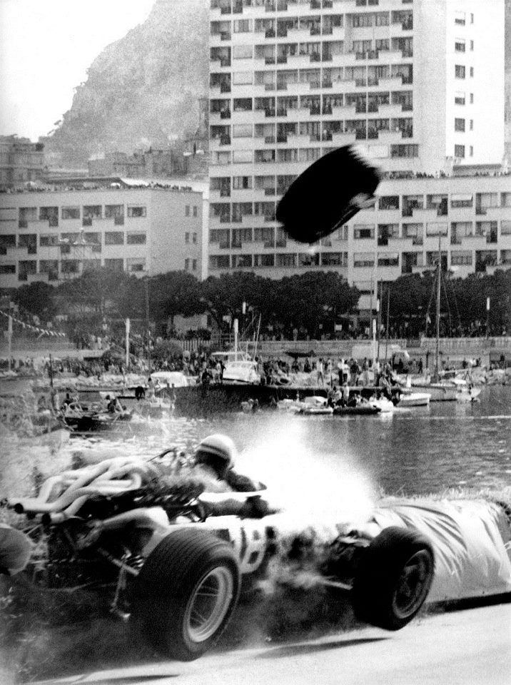 Lorenzo Bandini Lorenzo Bandini39s accident at Monaco F1 CANAM IMSA Petit