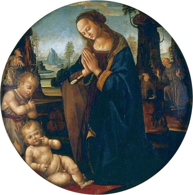 Lorenzo di Credi Lorenzo di Credi 14601537 Adoration of Child with St