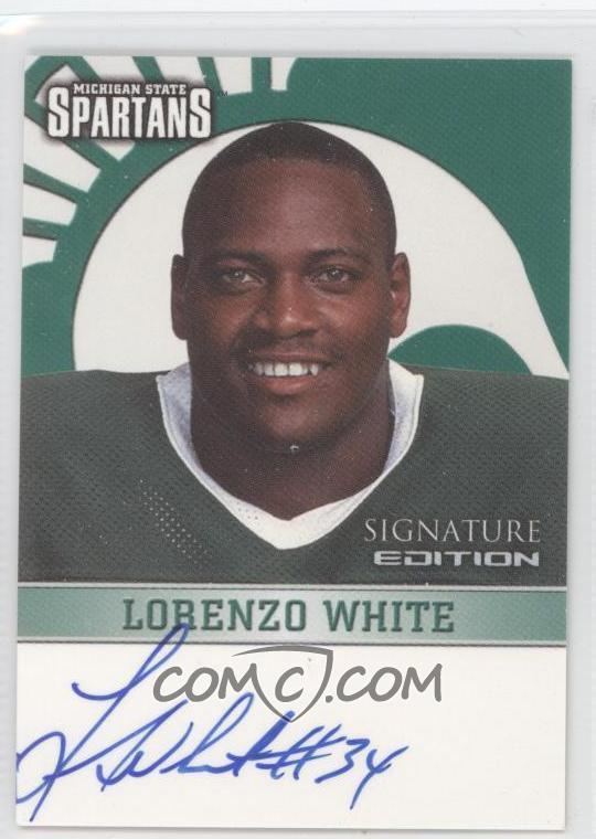 Lorenzo White 2003 TK Legacy Michigan State Spartans Signature Edition