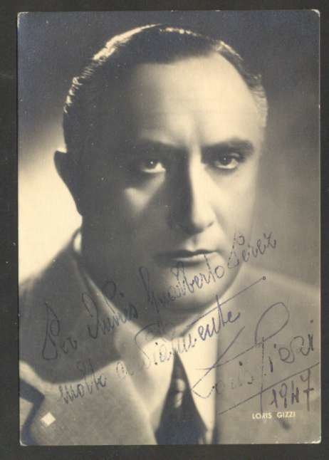 Loris Gizzi R Photo Loris Gizzi Italian Actor Original Signed 1947 LK eBay