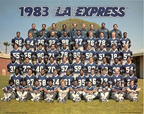 Los Angeles Express (USFL) 1983 Los Angeles Express Roster USFL United States Football League