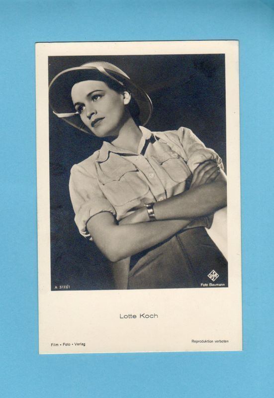 Lotte Koch Vintage Baumann Photo PC FILM MOVIE Star LOTTE KOCH Actress eBay