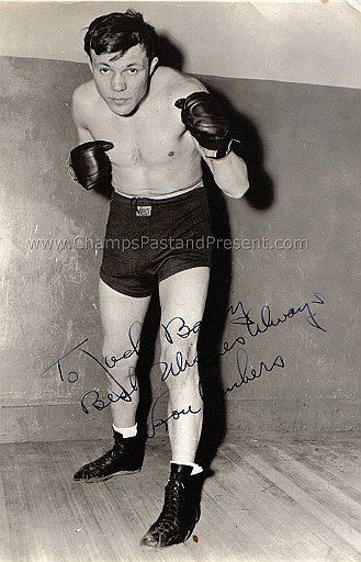 Lou Ambers Autographs 180039s 193039s Lou Ambers Signed Vintage