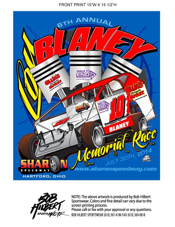 Lou Blaney 2014 Lou Blaney Memorial TShirts Now Just 10 Sharon Speedway