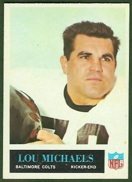 Lou Michaels wwwfootballcardgallerycom1965Philadelphia7Lo