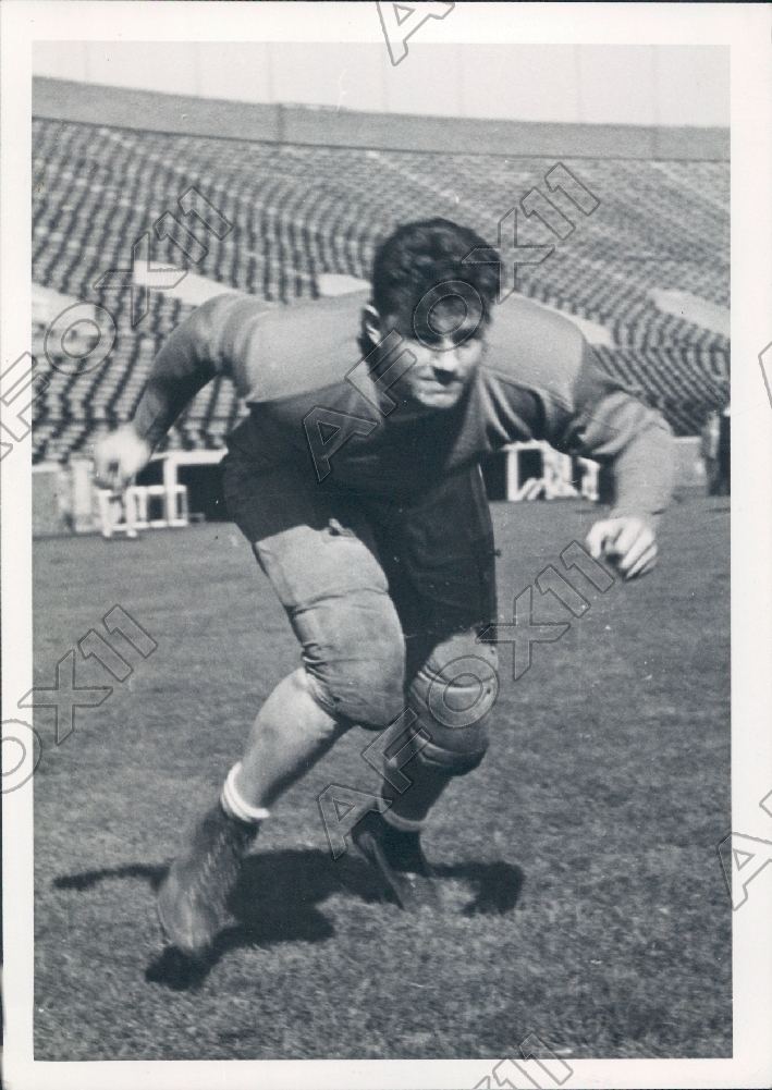 Lou Midler 1937 University of Minnesota Football Big Ten Guard Lou Midler Press