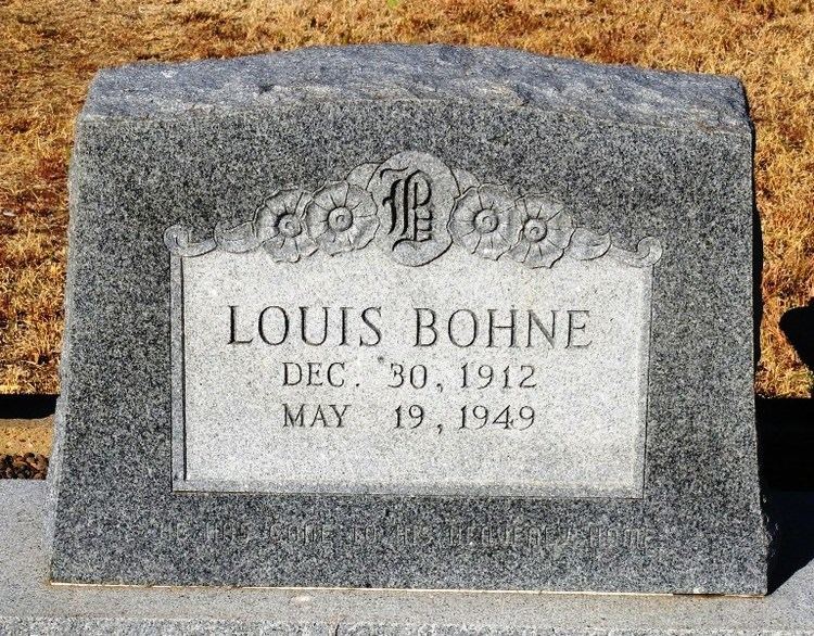 Louis Bohne Louis Bohne 1912 1949 Find A Grave Memorial