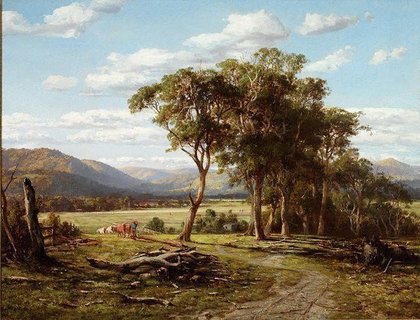 Louis Buvelot Goodman39s Creek Bacchus Marsh Victoria 1876 by Louis