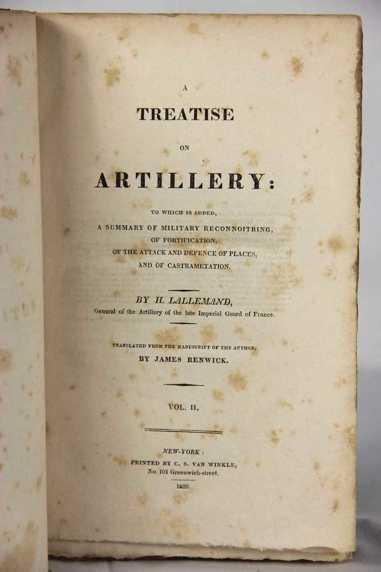 Louis de Tousard Artillerists Companion or Elements of Artillery by Louis de Tousard