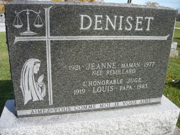 Louis Deniset Judge Louis Deniset 1919 1983 Find A Grave Memorial