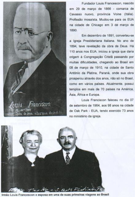 Louis Francescon A BOA E AGRDAVEL GRAA DE DEUS CCB LOUIS FRANCESCON e