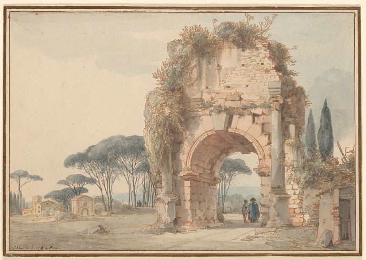 Louis-François Cassas Louis Franois Cassas Landscape with Ruined Arch Drawings Online