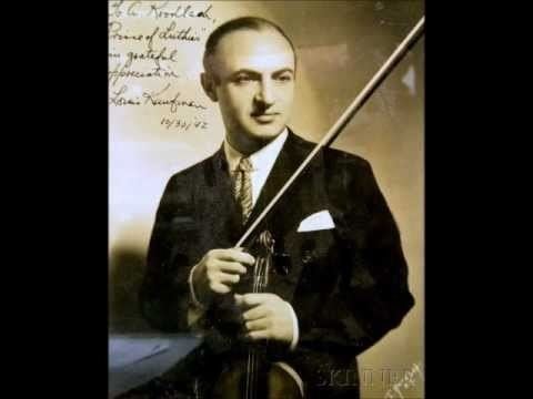 Louis Kaufman Louis Kaufman SaintSans Violin Concerto 3 entire YouTube