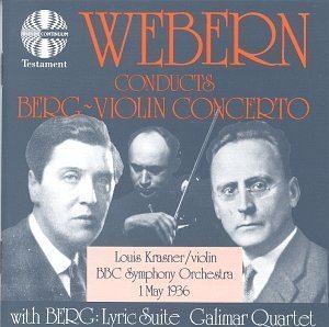 Louis Krasner Alban Berg Anton Webern BBC Symphony Orchestra Louis Krasner