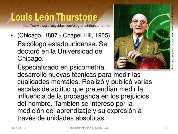 Louis Leon Thurstone Escala de Thurstone