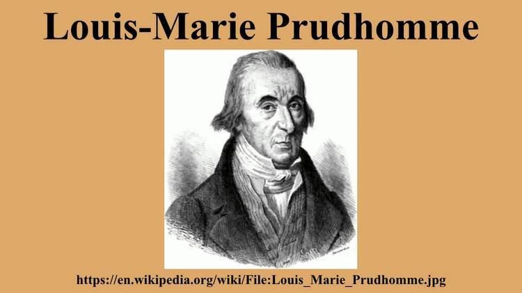 Louis-Marie Prudhomme LouisMarie Prudhomme YouTube