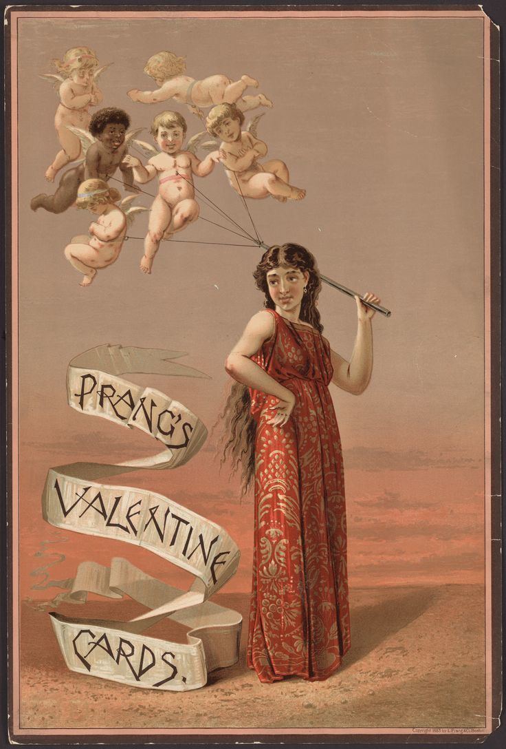 Louis Prang Louis Prang 18241909 Valentine card 1883