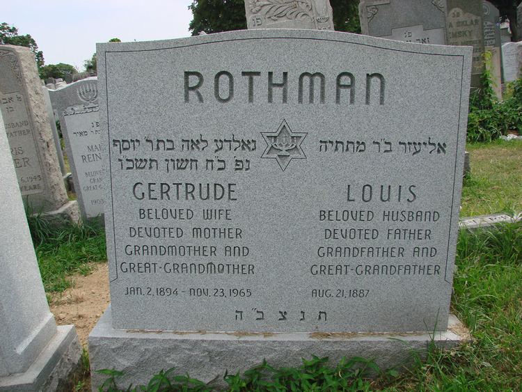 Louis Rothman Louis Rothman 1887 1974 Find A Grave Memorial