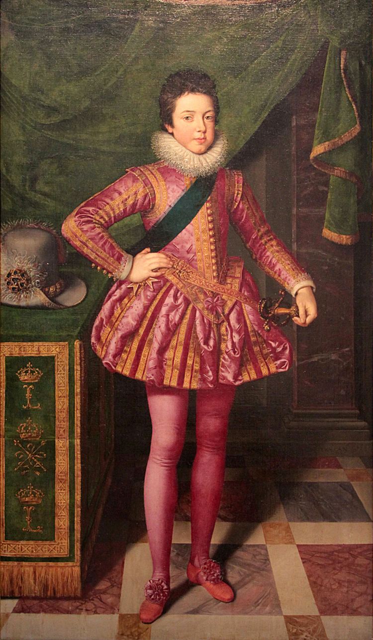 Louis XIII of France File0 Louis XIII en costume de deuil Frans Pourbus le
