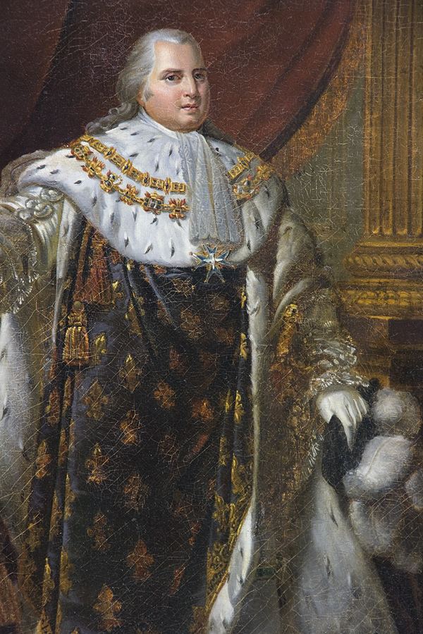 Louis XVIII of France Daniel Bibb Traveling Exhibits Coronation Portrait of