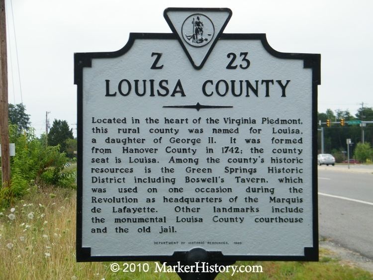 Louisa County, Virginia wwwmarkerhistorycomImagesLow20Res20A20Shots
