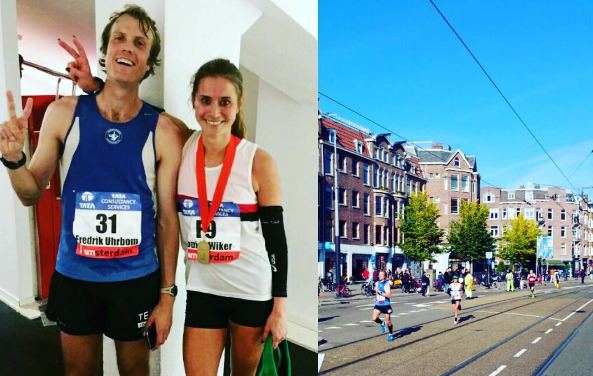 Louise Wiker Louise Wiker storkrossade personbsta p Amsterdam Marathon