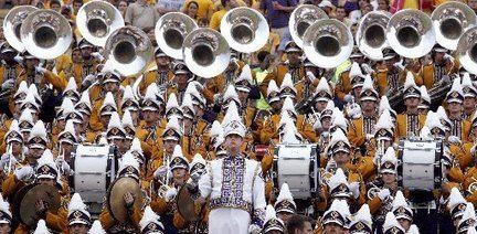 Louisiana State University Tiger Marching Band The Golden Band from Tigerland gets LSU fans pumped for football