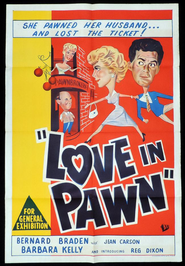 Love in Pawn LOVE IN PAWN One Sheet Movie Poster Bernard Braden British Comedy
