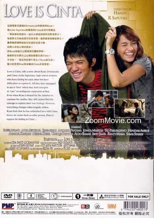 Love Is Cinta Love Is Cinta DVD Indonesian Movie Cast by Irwansyah Acha