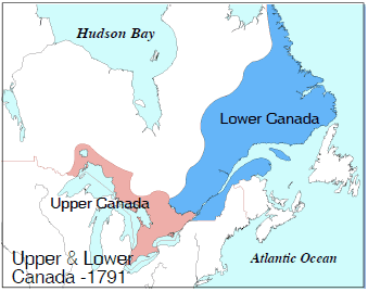 Lower Canada Canada A Country by Consent The Canada Act Upper amp Lower Canada in
