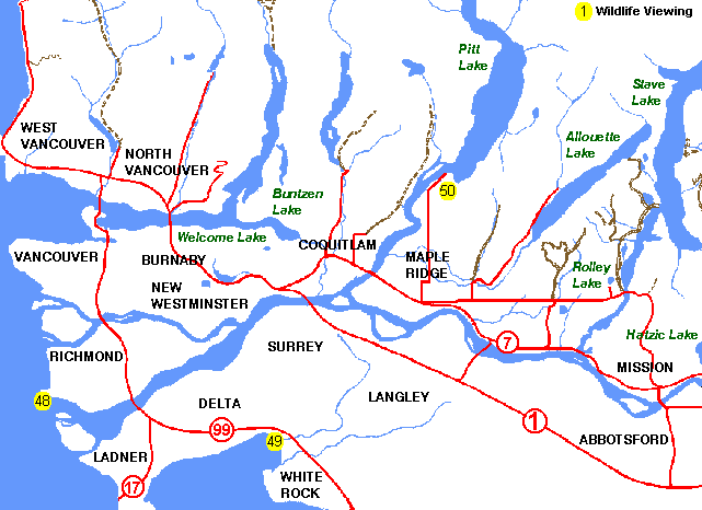 Lower Mainland Vancouver and Lower Mainland Area of British Columbia