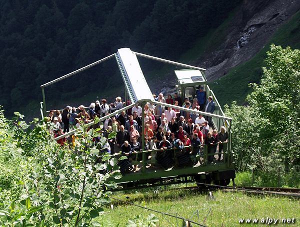 Lärchwandschrägaufzug Ploina lanovky Lrchwandschrgaufzug