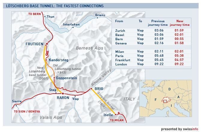 Lötschberg Tunnel Transport timetable awakens great expectations SWI swissinfoch